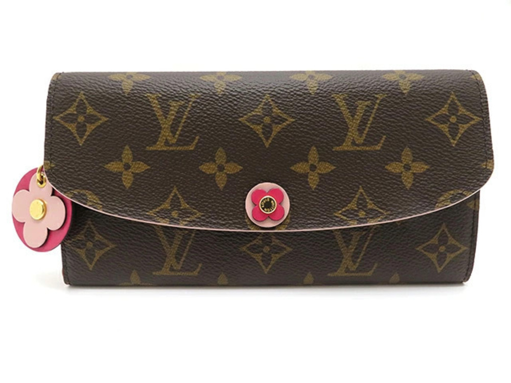 LOUIS VUITTON Portefeuille Emilie Monogram Hot Pink